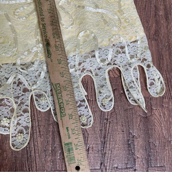 Vintage Mattina T Dress Suit Lace Top Skirt Mother of Bride Church Size 24 - Picture 11 of 13